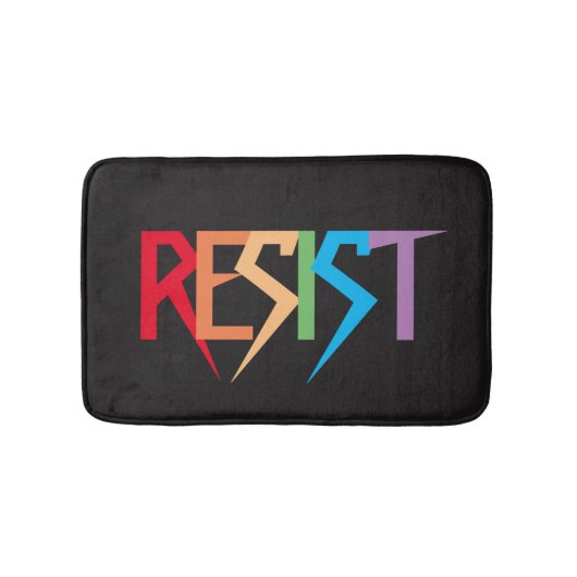 Rainbow Colors Resist Bath Mat Badematte (Vorderseite)