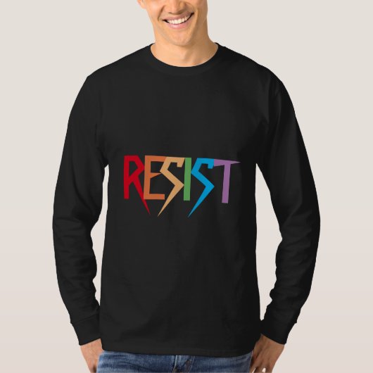 Rainbow Colors Resist T-Shirt (Vorderseite)