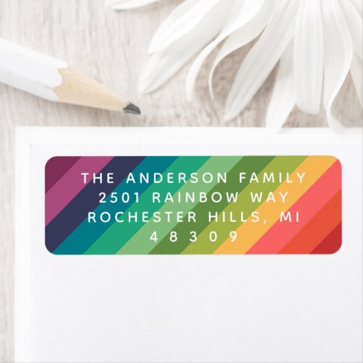 Rainbow Colors Rücksendeadresse (Insitu)