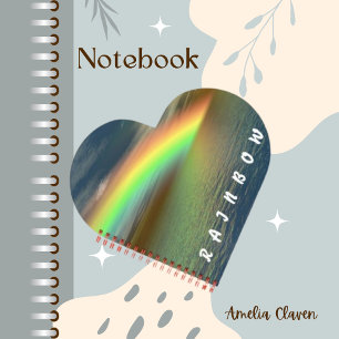 Rainbow Colors Sea Ocean Funkelnd Notebook Notizblock