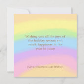 Rainbow Colors Silent Night Texte Weihnachten (Rückseite)