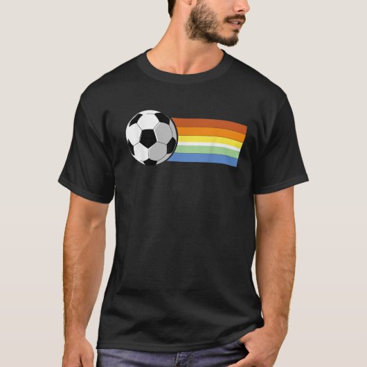 Rainbow Colors Soccer T-Shirt (Vorderseite)