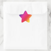 Rainbow Colors Star Sticker (Tasche)