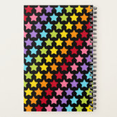 Rainbow Colors Stars Print Notebook Planner Planer (Rückseite)