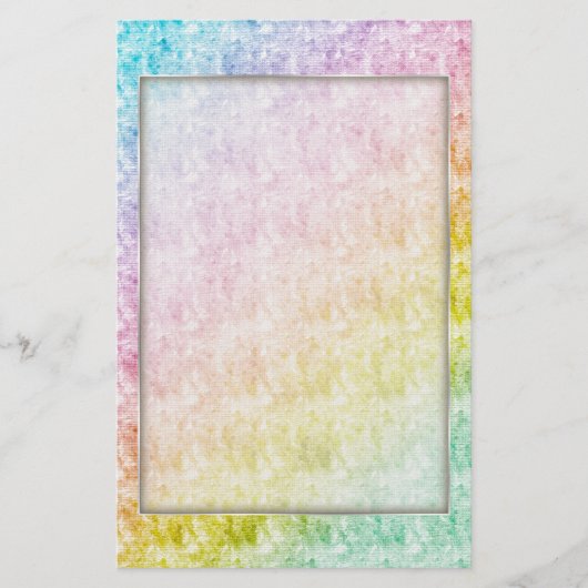 Rainbow Colors Stationery Briefpapier (Vorderseite)