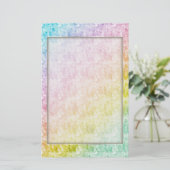 Rainbow Colors Stationery Briefpapier (Stehend Vorderseite)