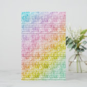 Rainbow Colors Stationierung mit/ Optionale Linien Briefpapier (Stehend Vorderseite)