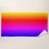 Rainbow Colors Strandtuch Neonfarben (Vorderseite)