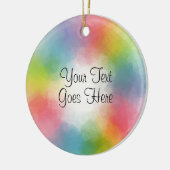 Rainbow Colors Template Keramik Ornament (Links)