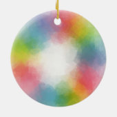 Rainbow Colors Template Keramik Ornament (Hinten)
