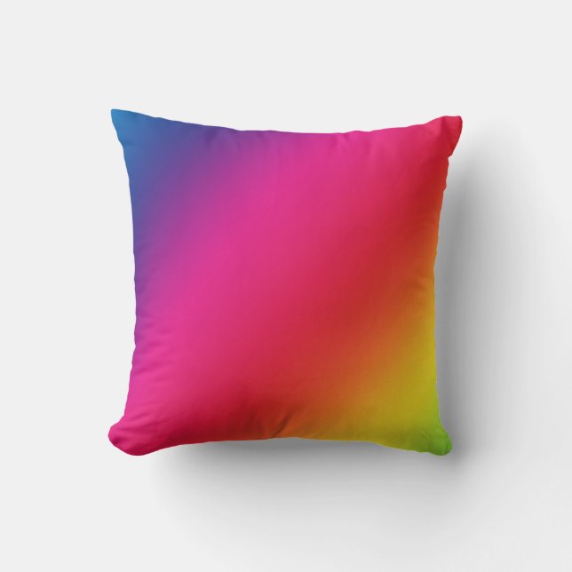 Rainbow Colors Throw Kissen (Vorderseite)