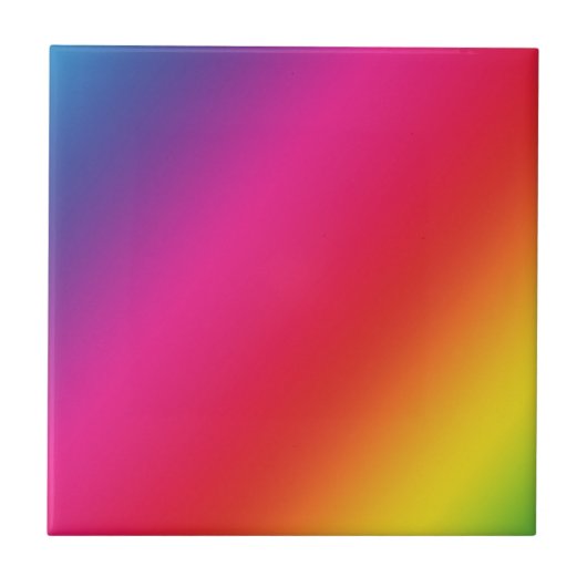 Rainbow Colors Tile/Trivet Fliese (Vorderseite)