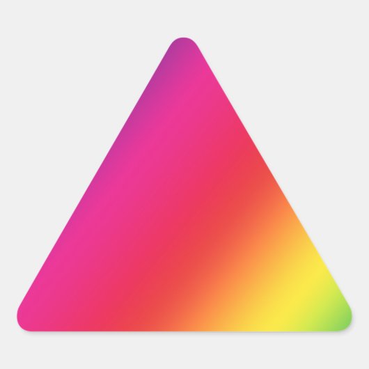 Rainbow Colors Triangle Sticker (Vorderseite)