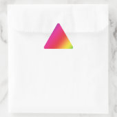 Rainbow Colors Triangle Sticker (Tasche)