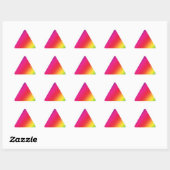 Rainbow Colors Triangle Sticker (Blatt)