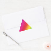 Rainbow Colors Triangle Sticker (Umschlag)