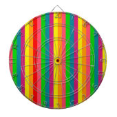 Rainbow Colors Vertical Stripes Style Dartscheibe (vorne)