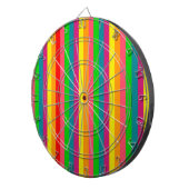 Rainbow Colors Vertical Stripes Style Dartscheibe (Vorderseite rechts)