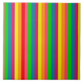 Rainbow Colors Vertical Stripes Style Fliese (Vorderseite)