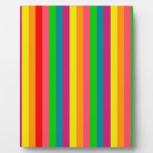 Rainbow Colors Vertical Stripes Style Fotoplatte (Vorderseite)