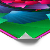 Rainbow Colors Vortex Poster (Ecke)