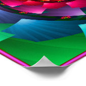 Rainbow Colors Vortex Poster (Ecke)