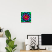 Rainbow Colors Vortex Poster (Heimbüro)