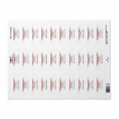 Rainbow Colors Wedding Rücksendeadressen-Aufkleber (Vorne)