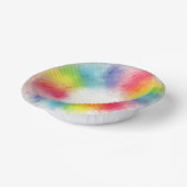 Rainbow Colors Yellow Orange Blue Green Pink Red Pappteller (Gewinkelt)