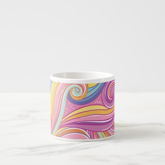 Rainbow Comet: Magical Dreamy Sky. Espressotasse (Vorderseite)