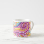 Rainbow Comet: Magical Dreamy Sky. Espressotasse (Vorderseite Rechts)