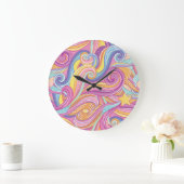Rainbow Comet: Magical Dreamy Sky. Große Wanduhr (Zuhause)
