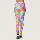 Rainbow Comet: Magical Dreamy Sky. Leggings (Rückseite)