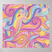 Rainbow Comet: Magical Dreamy Sky. Poster (Vorne)