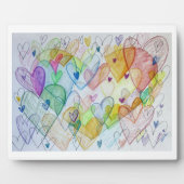 Rainbow Community Hearts Art Print Plaques Fotoplatte (Vorderseite)