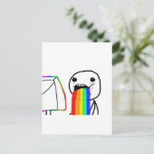 Rainbow-Computer-Typ Postkarte (Stehend Vorderseite)