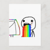 Rainbow-Computer-Typ Postkarte (Vorderseite)