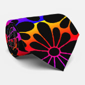 Rainbow Concho Blume Krawatte (Gerollt)