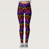 Rainbow Concho Blume Leggings (Vorderseite)