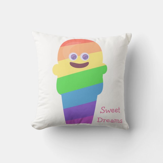 Rainbow-Cone-Zone Kissen (Vorderseite)