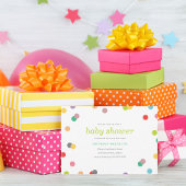 Rainbow Confetti Baby Showeinladung Einladung