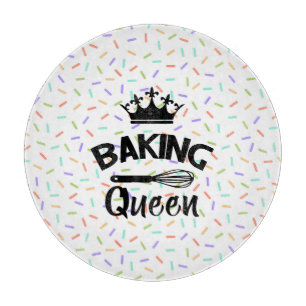 Rainbow Confetti Backen Königin lustigen Slogan Schneidebrett