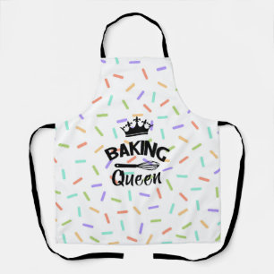 Rainbow Confetti Backen Königin lustigen Slogan Schürze