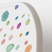 Rainbow Confetti Dots Wassercolor Pickleball Paddl Pickleball Schläger (Linke Seite)