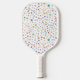 Rainbow Confetti Dots Wassercolor Pickleball Paddl Pickleball Schläger