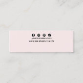 Rainbow Confetti Earring Holder Juwelier Display Mini Visitenkarte (Rückseite)