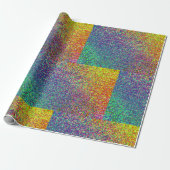 Rainbow Confetti Effect Wrapping Paper Geschenkpapier (Ungerollt)