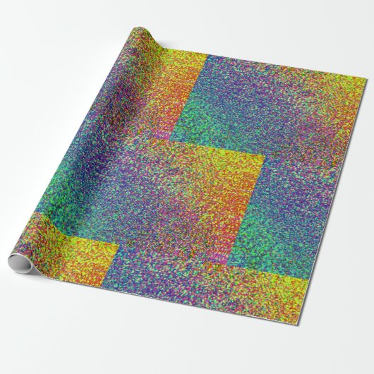 Rainbow Confetti Effect Wrapping Paper Geschenkpapier (Ungerollt)