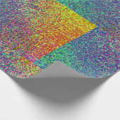 Rainbow Confetti Effect Wrapping Paper Geschenkpapier (Ecke)