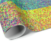 Rainbow Confetti Effect Wrapping Paper Geschenkpapier (Rolleneckpunkt)